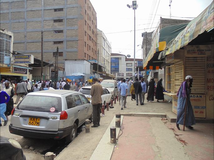 أحد شوارع حي إيسلي ذي الغالبية الصومالية
