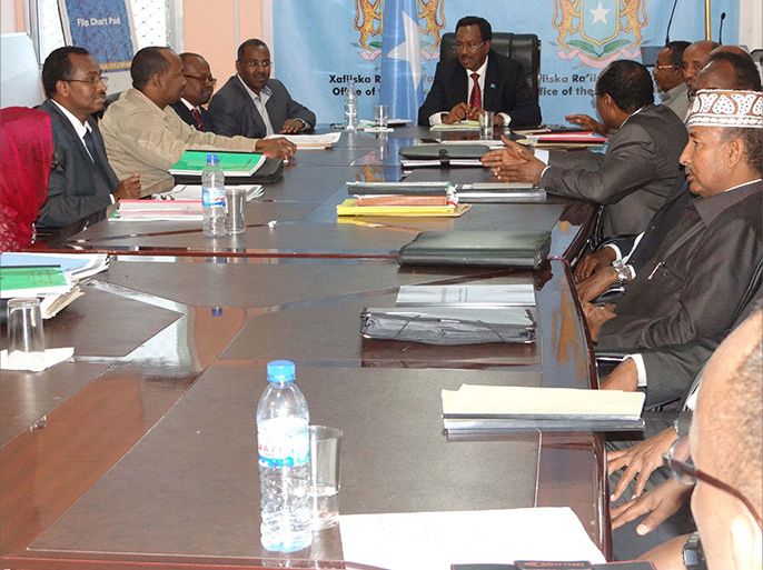 لقطات مختلفة من جلسات الحكومة الصومالية في غضون الشهور الثلاثة الأخيرة.