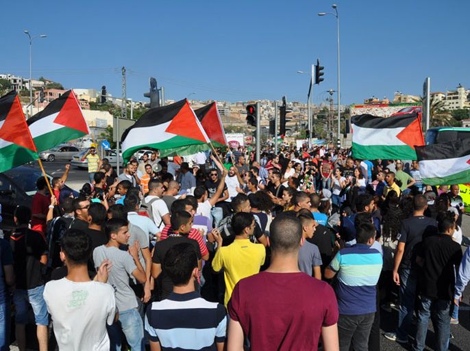 الحراك الشبابي بمظاهرات بالداخل الفلسطيني لنصرة النقب