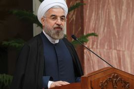 A handout picture released by the Iranian presidency shows the Islamic Republic's President Hassan Rouhani speaking during a press conference on November 24, 2013 in Tehran a day after a deal was reached on the country's nuclear programme. Backed by top decision-maker Ayatollah Ali Khamenei, Rouhani said the agreement with world powers at talks in Geneva signalled acceptance of the principle of uranium enrichment in Iran. AFP PHOTO / HO / IRANIAN PRESIDENCY