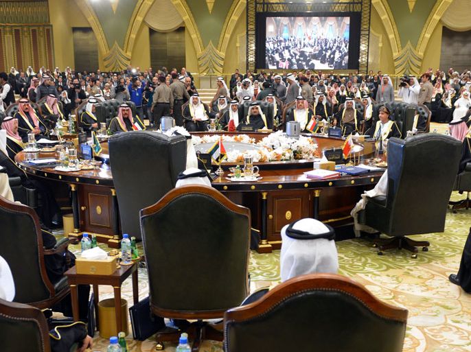 A general view shows Gulf Cooperation Council (GCC) leaders during their 34th Summit, in Kuwait City, Kuwait, 10 December 2013. Media reports state GCC leaders are expected to discuss the regional developments in light of the recent nuclear deal between Iran and world powers, the Syrian conflict ahead of the Geneva peace talks, and issues related to the GCC union. EPA/RAED QUTENA