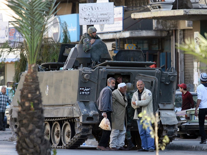 عناصر من الجيش اللبناني انتشرت في مدينة طرابلس (الفرنسية)