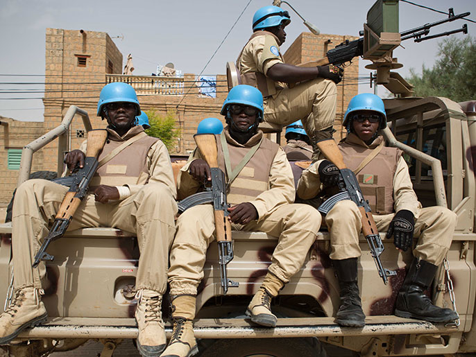 ‪يبلغ قوام القوة الأممية بمالي 13‬  ألف جندي (الأوروبية-أرشيف)