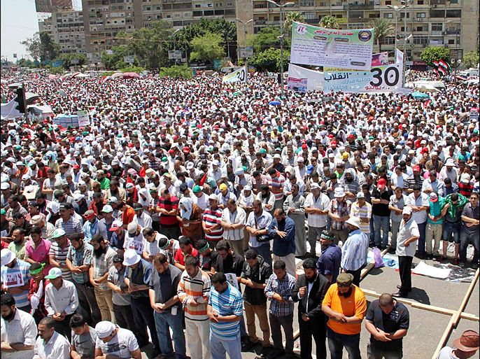 مظاهرات اليوم المؤيدة لمرسي في مليونية جمعة كسر الانقلاب