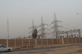 أحد محطات محولات الطاقة الكهربائية في مصر
