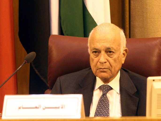 Arab League Secretary General Nabil al-Arabi attends the Arab foreign ministers' meeting in Cairo, Egypt, 03 November 2013. Arab Foreign Ministers are meeting to discuss the proposed Geneva peace conference that aimed at ending the Syrian 31-month conflict. No date has been set for the conference, but the Arab League has said it might take place on November 23-24.
