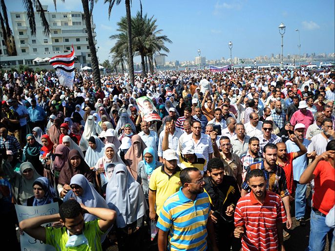 الاسكندرية شهدت مسيرات منددة