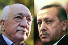 كومبو بين رئيس الوزراء التركي رجب طيب أردوغان ورجل الدين فتح الله غولن