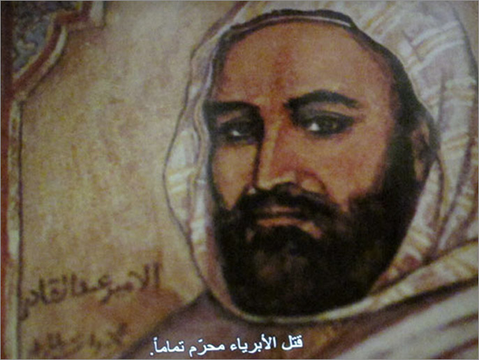 ‪الأمير عبد القادر الجزائري كما ظهر في الفيلم‬ (الجزيرة)