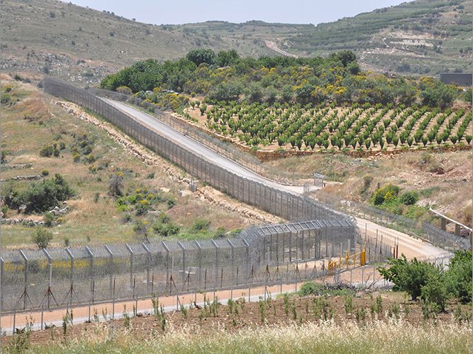 السياج الأمني الذي سيدته إسرائيل على خط وقف إطلاق النار مع سوريا