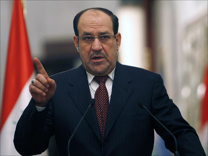 المالكي أشار إلى أن الوضع بدأ بالتحسن بالأنبار بعد اتساع سيطرة القوات العراقية (الفرنسية-أرشيف)