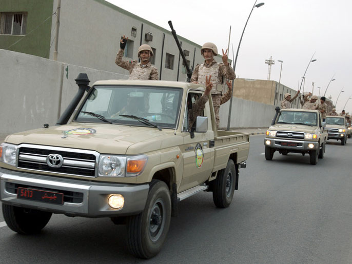 قوات من الجيش الليبي في مدينة بنغازي (الأوروبية)