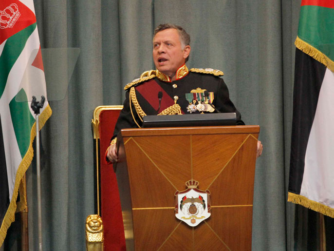 ‪الملك عبد الله أكد دعم ومساندة الأردن للجهود الإقليمية والدولية لمحاربة 