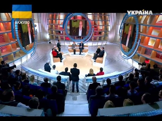 أوكرانيا تتحدث - البرنامج بحث حرب وسائل الإعلام الروسية على أوكرانيا- صورة من فيديو