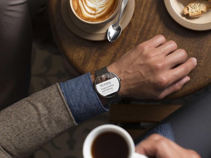 A Moto 360 smartwatch is seen in this Motorola Mobility LLC handout image released to Reuters on March 18, 2014. REUTERS/Motorola Mobility, LLC/Handout via Reuters