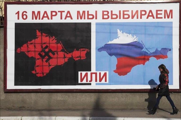 حملات دعائية للتصويت لصالح ضم القرم إلى روسيا -تتار القرم: الاستفتاء توجيه روسي