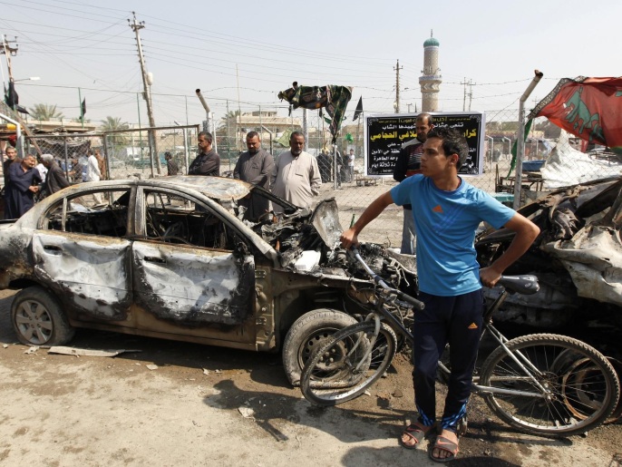 تفجير سابق في العاصمة العراقية بغداد (رويترز)