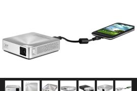 جهاز إسقاط ضوئي بحجم الجيب من شركة أسوس --- الصورة سكرين شوت من موقع أسوس مع بعض التعديل