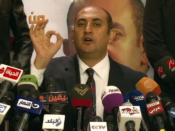 خالد علي يعلن انسحابه من سباق الانتخابات الرئاسية في مؤتمر صحفي