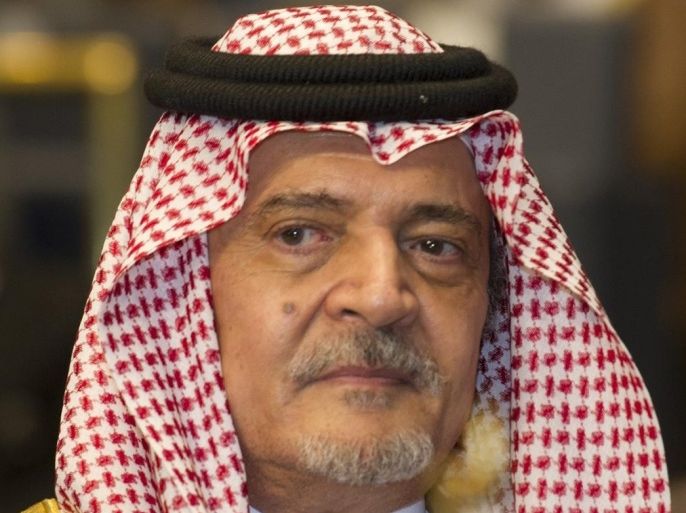 Saudi Arabian Foreign Minister Emir Saud al Faisal Al Saud attends the closing session of the 25th Arab Summit in Bayan Palace,Kuwait March 26, 2014. REUTERS/Stephanie McGehee (KUWAIT - Tags: POLITICS ROYALS)