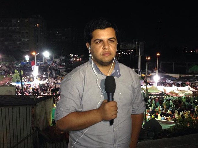 عبد الله الشامي اعتقل أثناء تغطيته فض اعتصام ميدان رابعة العدوية