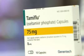 A box of Tamiflu is pictured at a Duane Reade pharmacy in New York January 10, 2013. The country is in the midst of what is being described as a flu epidemic with much higher numbers of the sickness being reported than usual, according to local media. REUTERS/Andrew Kelly (UNITED STATES - Tags: HEALTH)