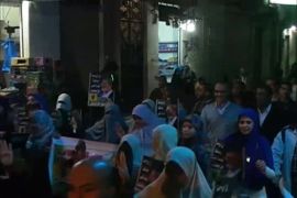 مسيرات ليلية في الأسكندرية لافضآ للإنقلاب