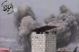 عدد من الغارات الجوية التي استهدفت بلدة المليحة