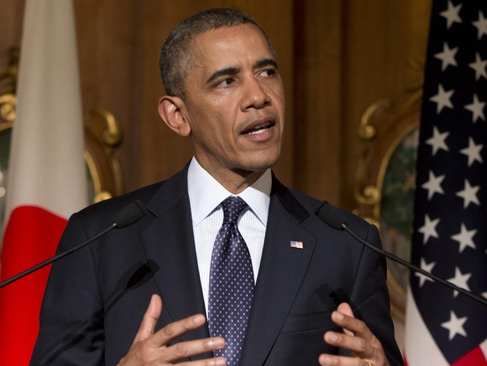‪باراك أوباما أمر بتوسيع الضربات ضد تنظيم الدولة لتشمل الأراضي السورية‬ (أسوشيتد برس)