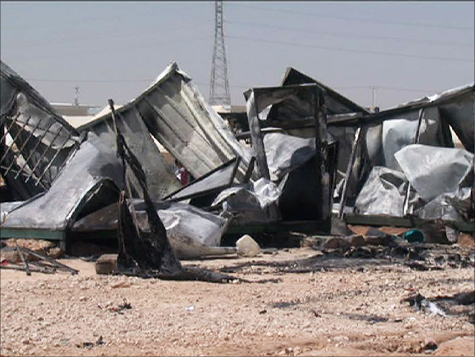أحداث الزعتري أدت لحرق خيام ومقتل لاجئ وإصابة آخرالجزيرة)