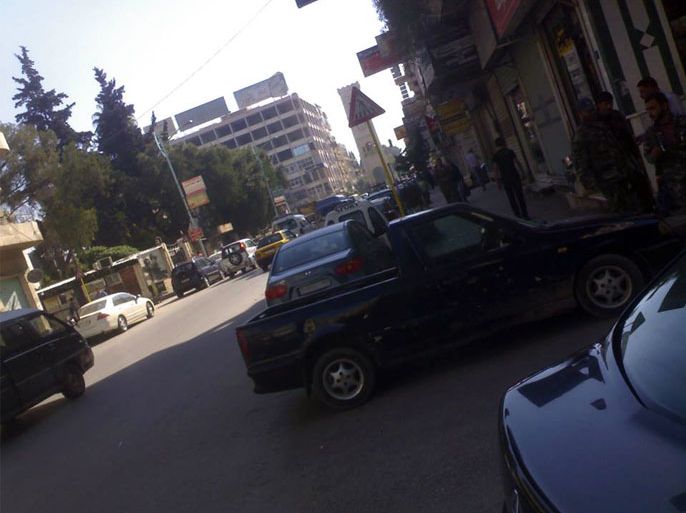 انتشار قوات النظام في شوارع مدينة حماة