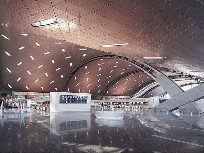 ‪مساحة المبنى الرئيس للركاب بمطار حمد ستمائة ألف متر مربع‬ (الجزيرة)