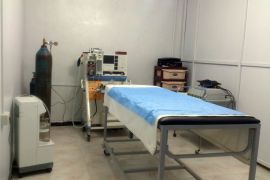 غرفة عمليات مصغرة في احد المستشفيات الميدانية بريف درعا