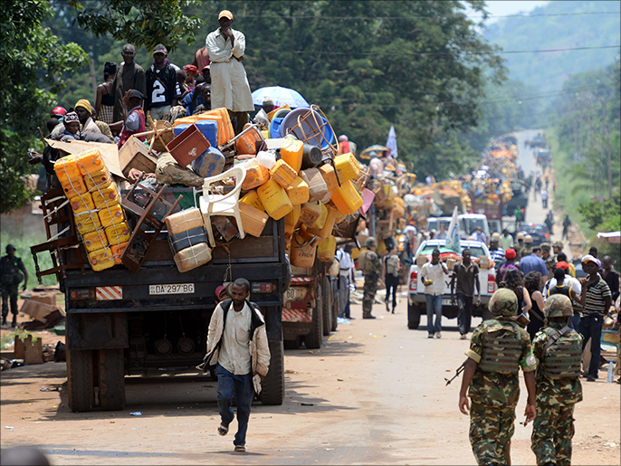 آلاف المسلمين فروا من بانغي في أبريل/نيسان الماضي بسبب هجمات المسيحيين (الفرنسية)