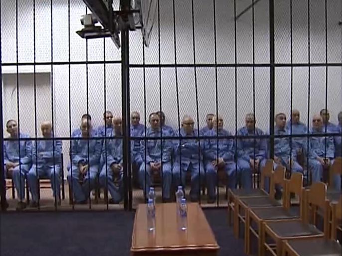 محكمة الإسئناف في طرابلس تؤجل محاكمة أركان النظام الليبي السابق إلى السابع والعشرين من إبريل