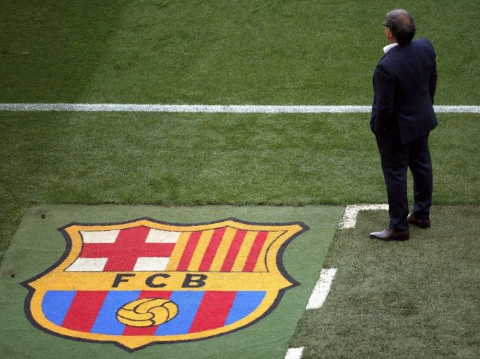 FC Barcelona's Argentinian head coach Gerardo 'Tata' Martino during the Spanish Liga Primera Division soccer match between FC Barcelona and Atletico Madrid at Camp Nou stadium in Barcelona, Spain, 17 May 2014.