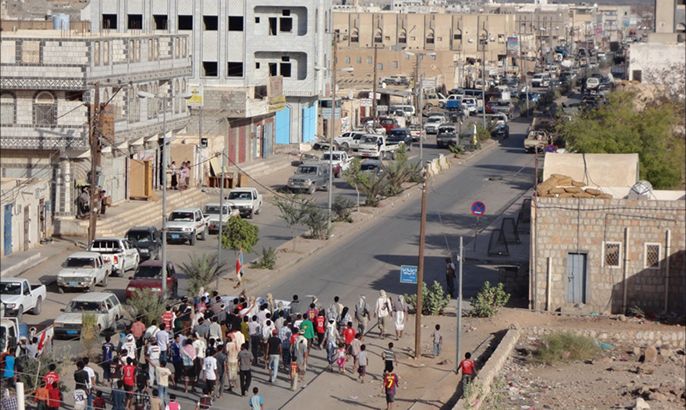 توتر أمني بمدينة عتق اليمنية