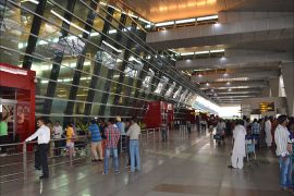 منظر عام من داخل ساحات مطار دلهي