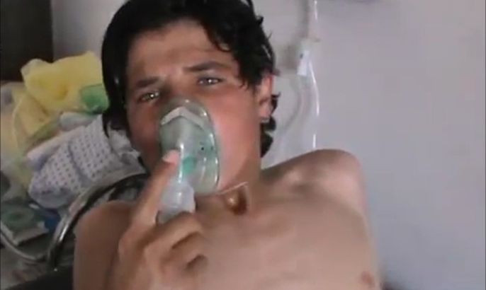 حالات اختناق بغاز سام في خان شيخون