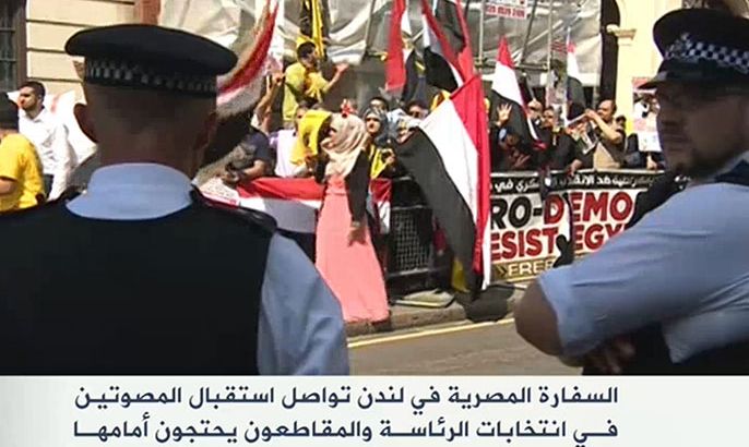 المصريون في لندن يواصلون الإدلاء بأصواتهم