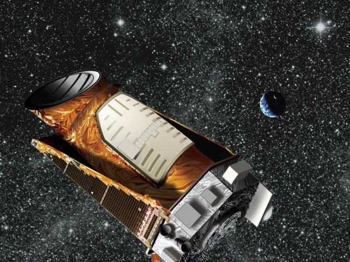 An artist's composite of the Kepler telescope is seen in this undated NASA handout image. Two of Kepler's four gyroscope-like reaction wheels, which are used to precisely point the spacecraft, have failed and NASA reported on August 15, 2013, that it is ending attempts to fully recover the spacecraft. REUTERS/NASA/Handout via Reuters