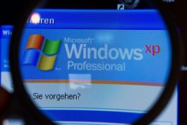 An illustrated picture shows the logo of computer operating system Windows XP on a computer screen in Schwerin, Germany, 08 April 2014. Microsoft Corporation will stop the support of its operating system Windows XP with the necessary updates on 08 April 2014.