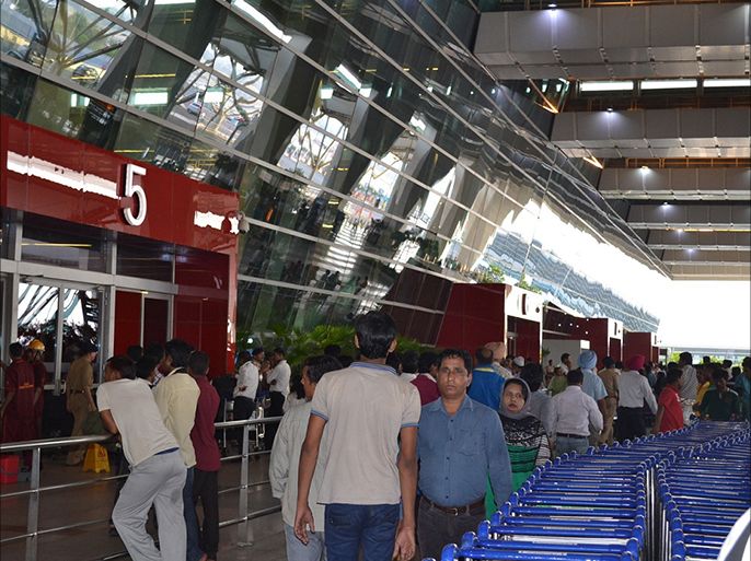 منظر عام من ساحات مطار دلهي