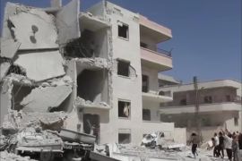 الدمار في بلدة بنش بريف إدلب