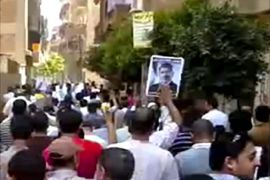 مسيرة رافضة للانقلاب في قرية الرياض بمحافظة كفر الشيخ
