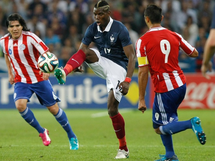 ‪مباراة فرنسا وباراغواي انتهت بالتعادل بهدف لمثله‬ مباراة فرنسا وباراغواي انتهت بالتعادل بهدف لمثله (أسوشيتد برس)