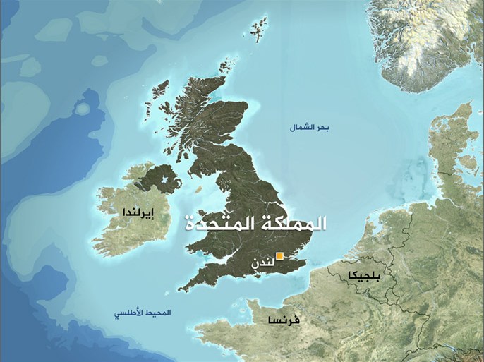 خريطة انجلترا