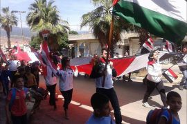 احتفالات مؤيدي النظام السوري بترشح بشار الأسد للانتخابات الرئاسية القادمة - الجزيرة نت (1)