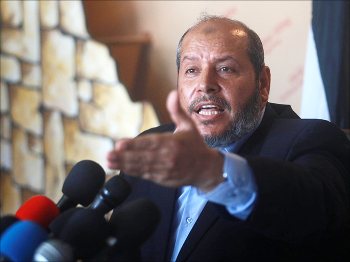 ‪الحية قال إن الوفد الفلسطيني بالقاهرة سيسعى لتحقيق المطالب الفلسطينية العادلة‬  (الجزيرة)
