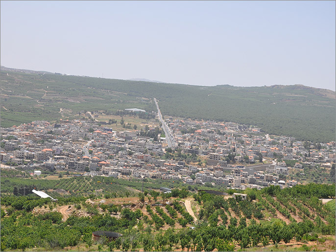 ‪مشهد من القرى العربية بالجولان السوري المحتل‬ (الجزيرة)